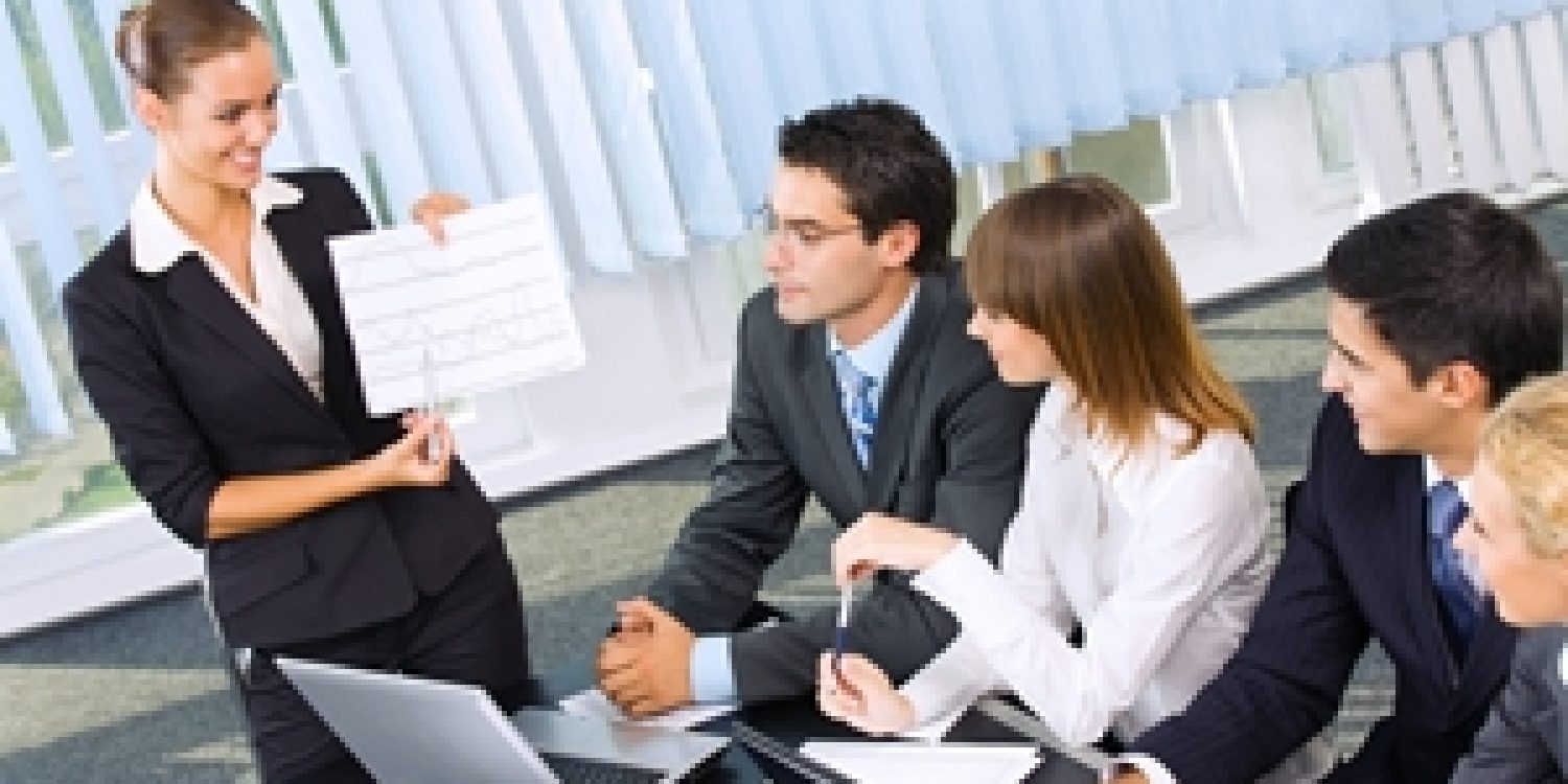 Business people at business meeting, seminar or conference